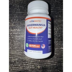 Vitamatic Akkermansia Gut Health 60 DR Capsules (Delayed Released) 10/28